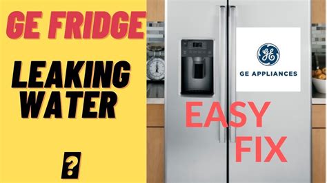 ge fridge water dispenser leaking|Why Your GE Fridge is Still Having Water Dispensing Issues